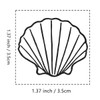 Sea Shell Rubber Stamp, 1-1/3 Medium Stamp for Scrapbooking Card