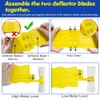 LISINAN Pool Surface Skimmer-Plastic Debris Skimmer,Hands Free Pool Leaf Skimmer,Work