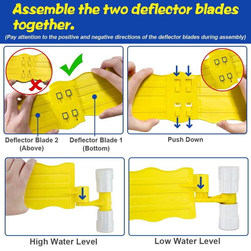 LISINAN Pool Surface Skimmer-Plastic Debris Skimmer,Hands Free Pool Leaf Skimmer,Work