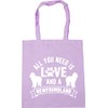 Hippowarehouse All you need is love and a Newfoundland Tote