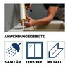 dubaust dubaust SAS24 Sanit?rsilikon elastisch dauernassbest?ndig schimmelresistent Bad Kche Dusche