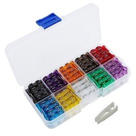 Car Fuse Kit, 100 Pieces, Flat Fuse Set, Replacement, Small Fuses, For Vehicle Maintenance, Trucks, Motorcycles, Boats, Car Accessories, Electrical Necessities, Fuse Removal Tool Included