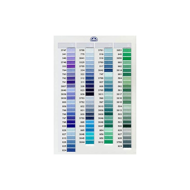 DMC 117-813 6 Strand Embroidery Cotton Floss, Light Blue, 8.7-Yard