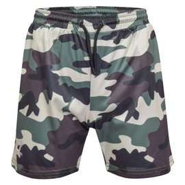 A2Z 4 Kids Boys Active PE Shorts Camouflage Lightweight - Shorts S10 Camo Green 9-10