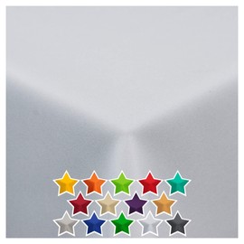 StoffTex Tablecloth, Table Runner, Table Linen, Table Decoration, Tablecloth (White, Round, Diameter 100 cm)