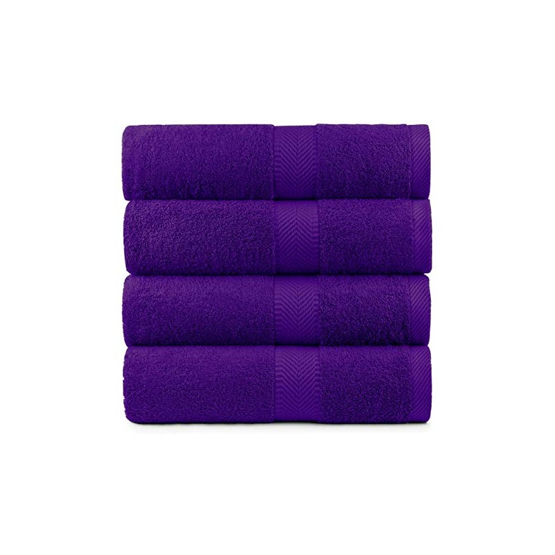 BY LORA Terry Cotton Bath Towel Set - Chemical-Free, Soft