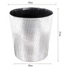 Scakbyer Leather Trash Can, Decorative Waste Basket, 10L Capacity Small