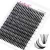Fadlash Cluster Eyelash Extensions, Individual Eyelashes, 50D 0.07 D Curl,