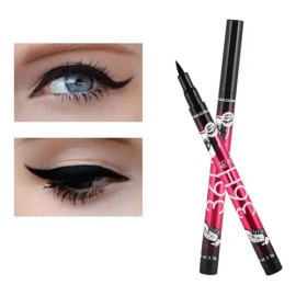 Delineador 36h Para Ojo Plumón Negro Maquillaje 6 Piezas                                                                                              