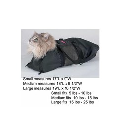 PUREPET Cat Grooming Bag Heavy Duty Mesh Bathing Restraint Choose from 3 Sizes or Vet Set (Vet Set - All 3 Sizes!)