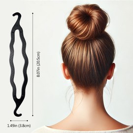 20 Pcs Plastic Hair Bun Maker, Durable Twist Shaper Hair Donuts for DIY Hair Styling, Lightweight and Reusable Hair Holders for All Ages