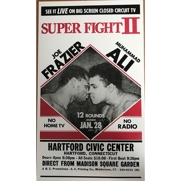 Super Fight 2 Fraiser vs Ali Boxing Poster Print