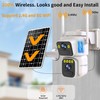 Luovisee Solar Security Cameras Outdoor Wireless,2.4G/5G WiFi Cameras for Home