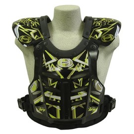HRP Flak Jak IMS RC Motocross Chest Protector Black Yellow Gold Roost Deflector XLarge(190-240 Lbs)