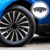 GLEAVI 12 Wheel Caps Wheel Covers: Decorative Black Wheel Hub