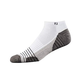 FootJoy Men's TechSof Tour Prior Generation Low Cut Socks, White, Fits Shoe Size 7-12