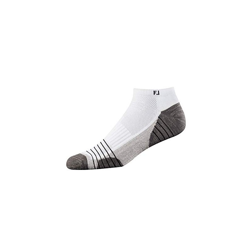 FootJoy Men's TechSof Tour Prior Generation Low Cut Socks, White,