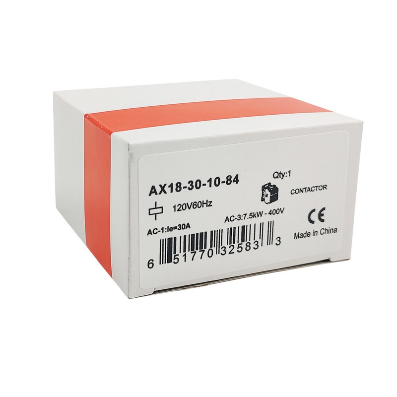 NOFUEL AX18-30-10 contactor 120V coil AC 3P 18A Contactor AX18-30-10-84