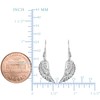 Sterling Silver Angel Wing Dangle Earrings