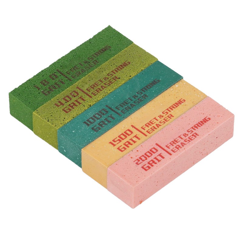5Pcs Guitar Fret String Eraser 180 400 1000 1500 2000