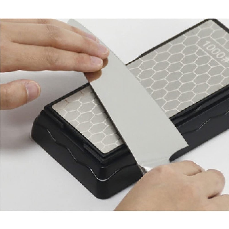 パール金属 包丁 砥石 ダイヤモンド カバー付 M 中砥石 #1000 荒砥石 #400