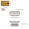 Amerdeco 10 Pack Brushed Satin Nickel Cabinet Handles - 1.46