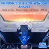 Karltys Windshield Sun Shade for 2018-2024 Chevy Equinox, 3-Pack Front