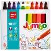 APLI Kids 16804 Jumbo Felt Tip Pens Pack of 10