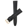 Bandini 20mm Italian Leather Watch Band Strap - Black -