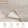 Pamhaven Soft Quilted Couch Cover with Pockets for Extra-Large Sofa,