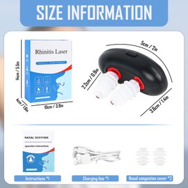 Jognee Respirelief Red Light Nasal Therapy Device | Respirelief Red Light | Respirelief Red Light Nasal Therapy Device | Red Light Lamp Therapy Nasal Soothing Device | Nasal Rhinitis Therapy Device