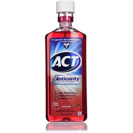 ACT Anticavity Fluoride Rinse, Cinnamon, 18 oz (3 Pack)