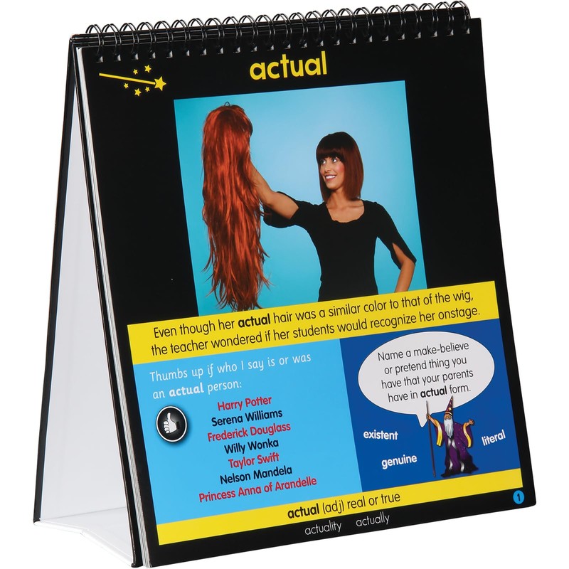 Really Good Stuff Word Wizard Flip Chart - 1 flip