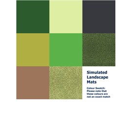 Javis Light Green (#14) Simulated Landscape Mat - 1200mm x 300mm