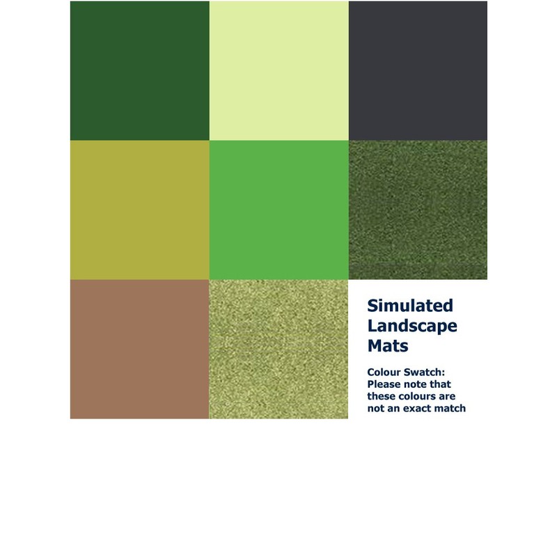Javis Light Green (#14) Simulated Landscape Mat - 1200mm x