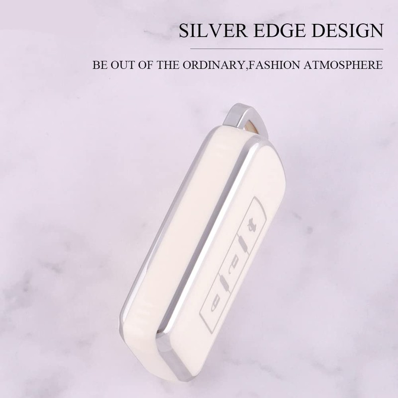 HIBEYO Key Fob Cover Compatible with Mitsubishi Outlander Sport Eclipse