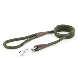 Ancol Heritage Nylon Rope Lead Green 1.07m X12mm Sz 4-8