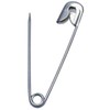 Charles Leonard Safety Pins, 2 Inches, Silver, 144/Box (83200)