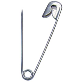 Charles Leonard Safety Pins, 2 Inches, Silver, 144/Box (83200)