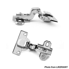 Hettich 95 Degree Inner Stop Hinges without Damping with Sliding Technology Kitchen Cabinet Wardrobe Door Hinges Automatic Hinge Self Closing 2333 Inlay Hinge Pack of 2