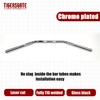 TIGERSGATE 1 inch Chrome Dimpled Simple Fat Drag Bars Compatible