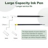 M&G Gel Pen Medium Point 0.5mm, 24 Pcs Smooth Black