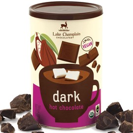 Lake Champlain Organic Vegan Dark Hot Chocolate Mix, 13 Servings, 13 Ounces