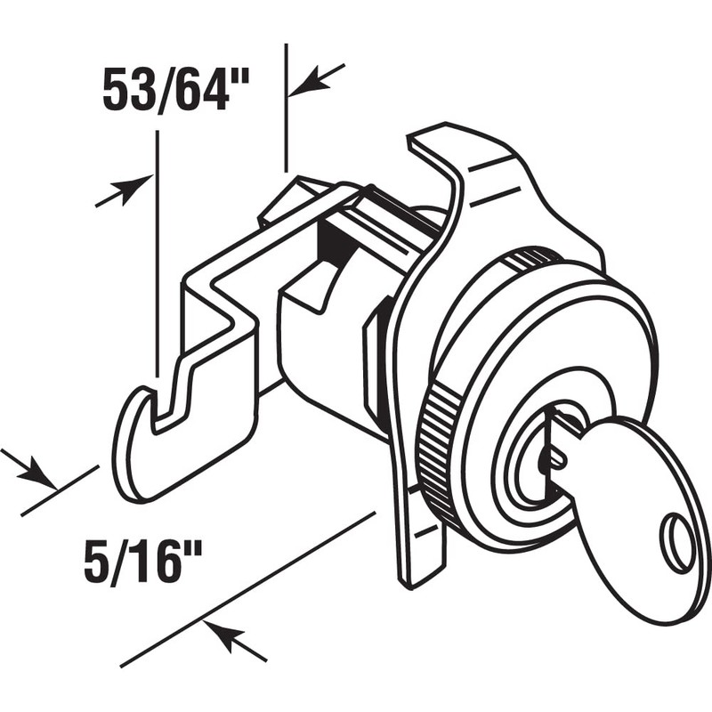 Prime-Line S 4138 Mailbox Lock – Replacement, Multipurpose Mailbox Lock