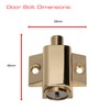 Sterling PLB100 Patio Door and Window Locks - Brass