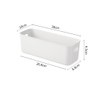EURXLQ Pack of 6 Coloured Storage Boxes Plastic 28 cm
