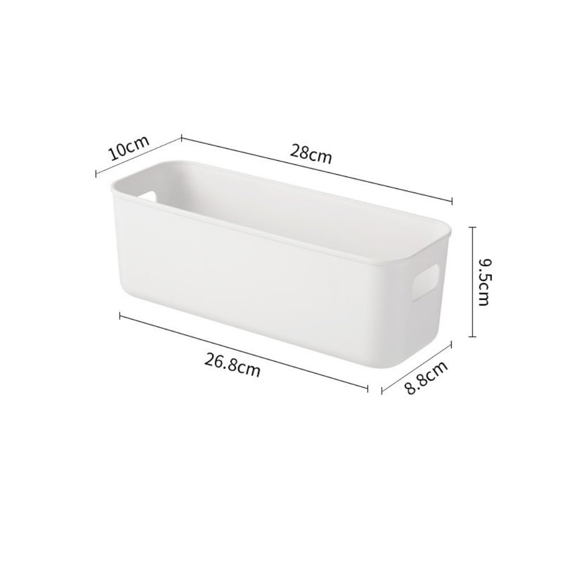 EURXLQ Pack of 6 Coloured Storage Boxes Plastic 28 cm