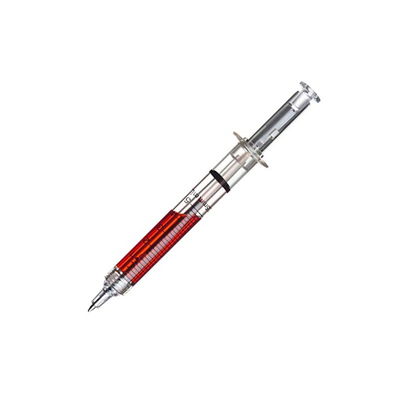 noTrash2003 Set of 10 Ballpoint Pens in Syringe Shape Various