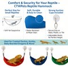 CTWPets Reptile Hammock & Lizard Hammock Hide (100% Polyester, 2