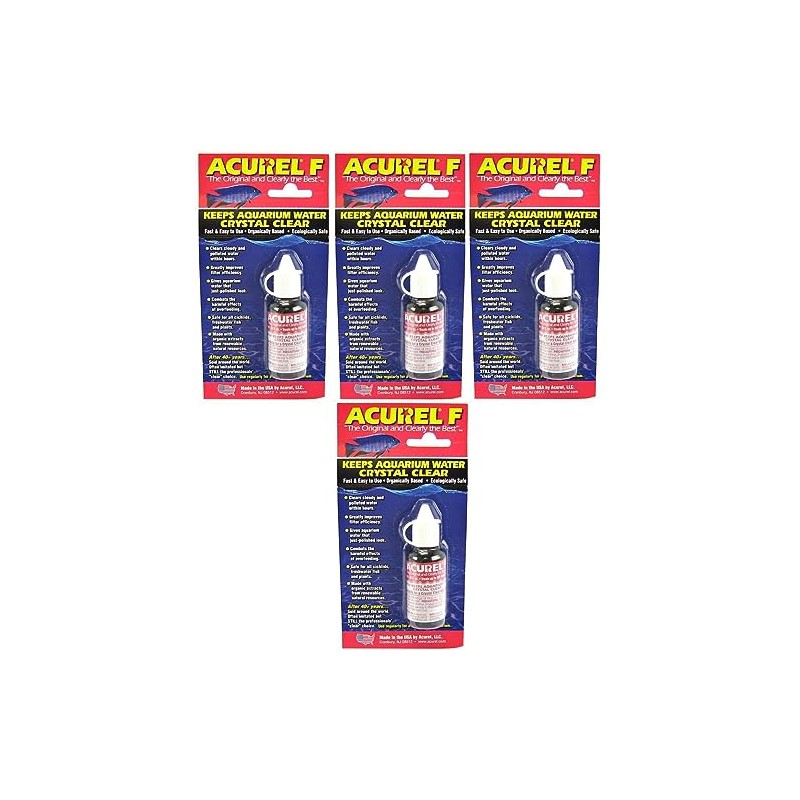 Acurel F Water Clarifier 1.06 fl.oz 25ml, Pack of 4